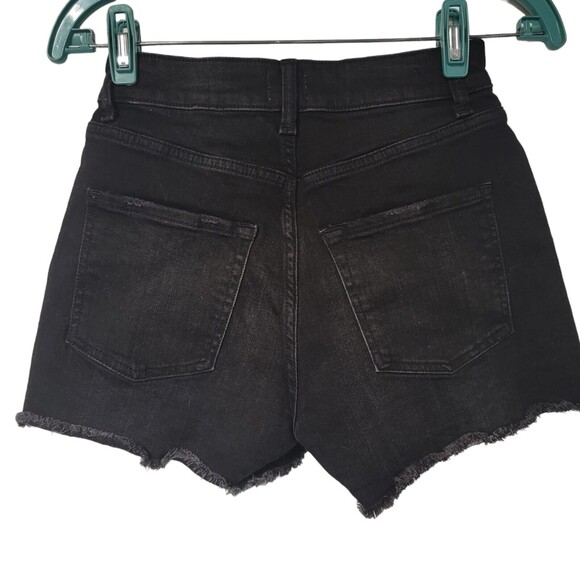 Madison Morgan High Rise Cutoff Boyfriend Stretch Denim Shorts Women 00/24‎ - Picture 7 of 7
